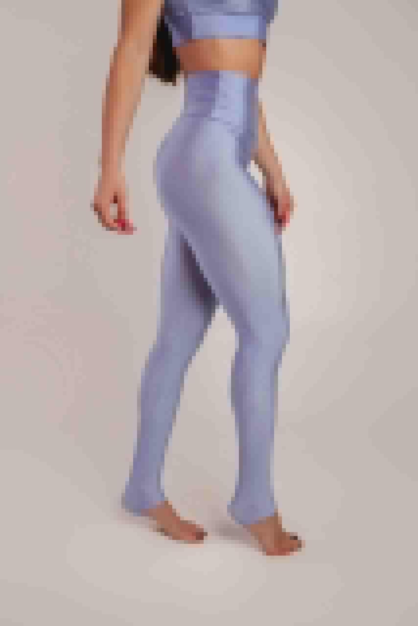 Legging Glossy Azul Bebê - LubyLu