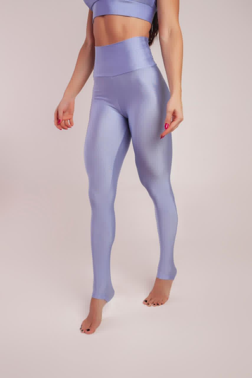 Legging Glossy Azul Bebê - LubyLu