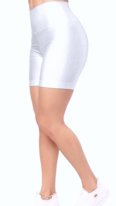 Shorts Glossy Branco - LubyLu