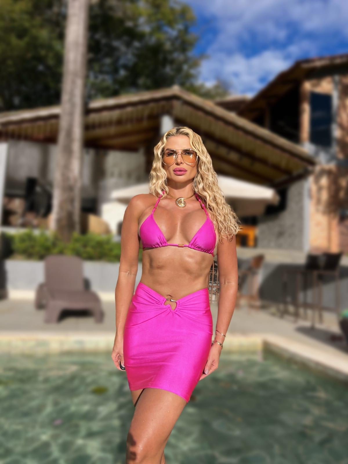 Gold Charm Bikini - Pink