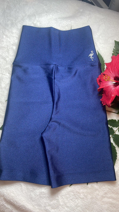 Shorts Glossy  Blue Jeans - LubyLu