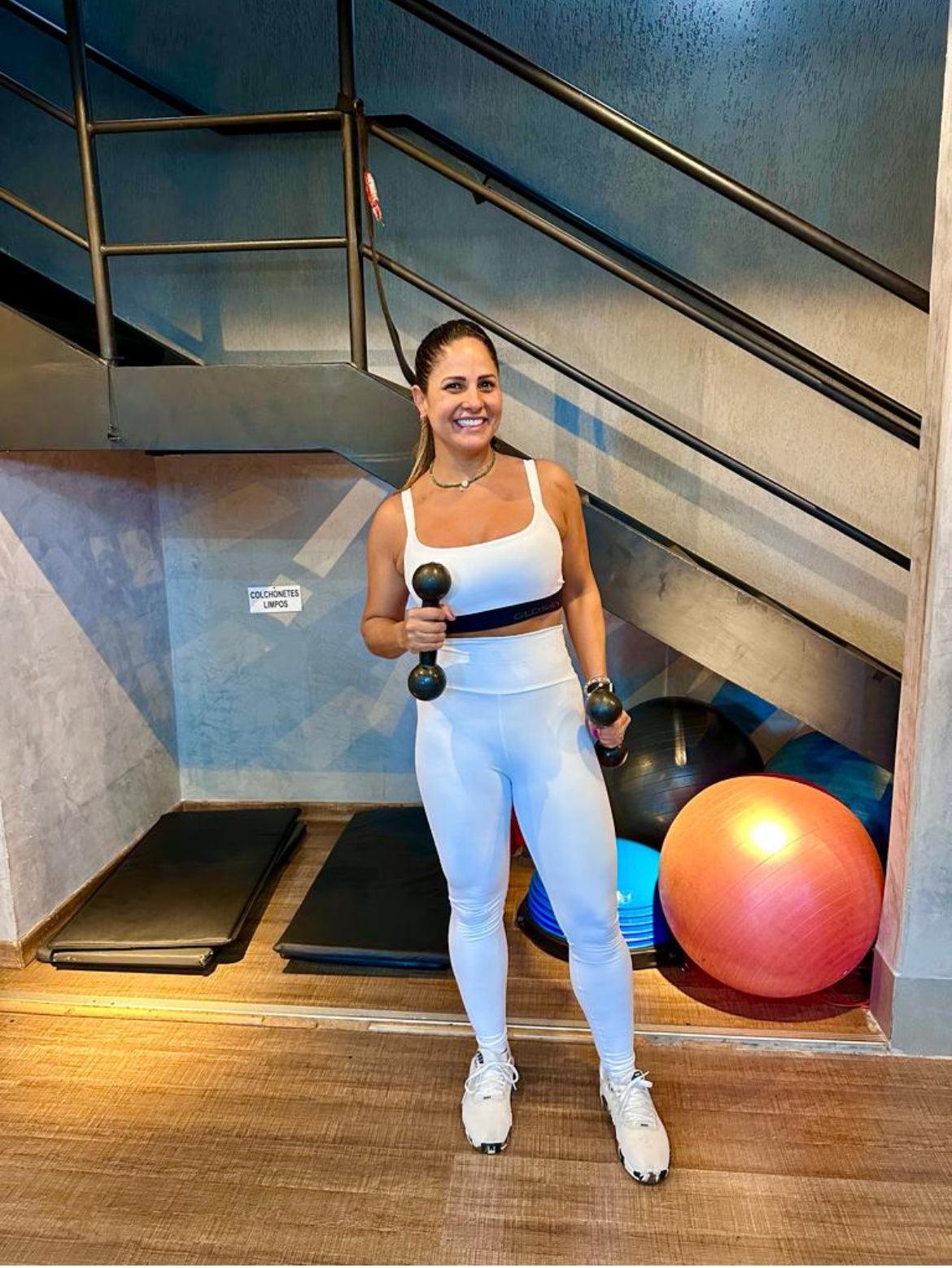 Legging Glossy Branco Fosco - LubyLu