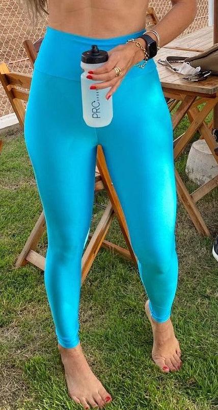 Legging Glossy Azul Celeste - LubyLu