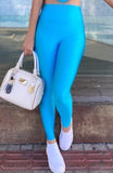 Legging Glossy Azul Celeste - LubyLu