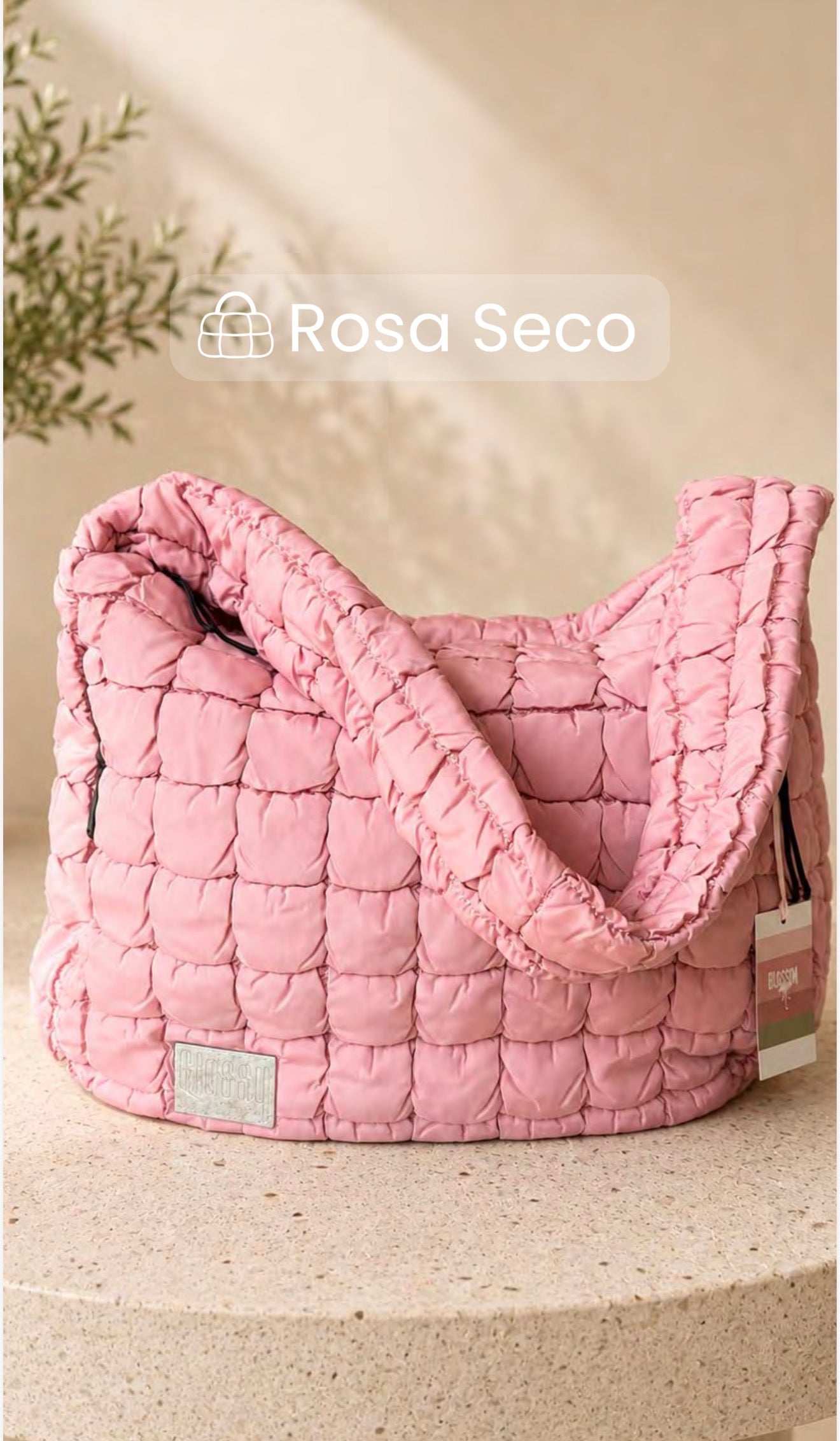 Puffer Bag Glossy - Rose