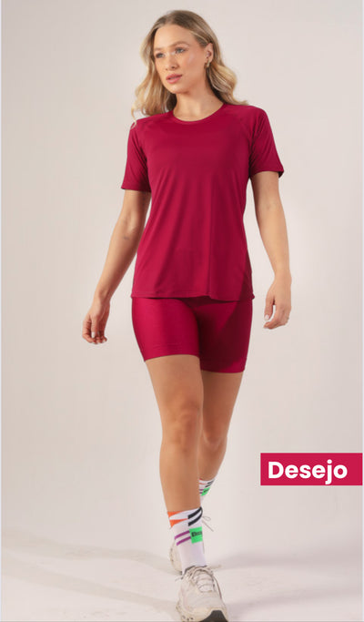 T-Shirt Glossy Raglan Desejo