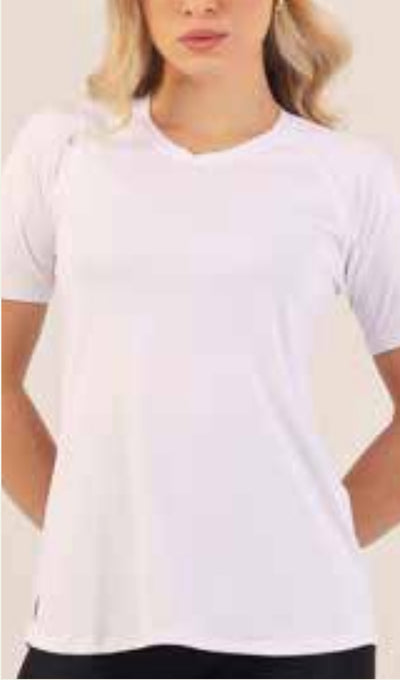 T-Shirt Glossy Raglan Branca