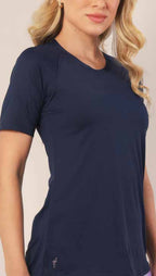 T-Shirt Glossy Raglan Navy