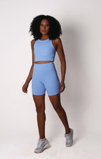 Shorts Race Glossy Baby Blue