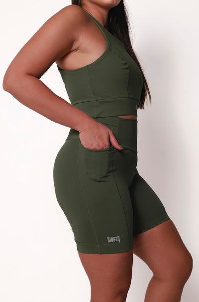 Shorts Race Glossy Croco