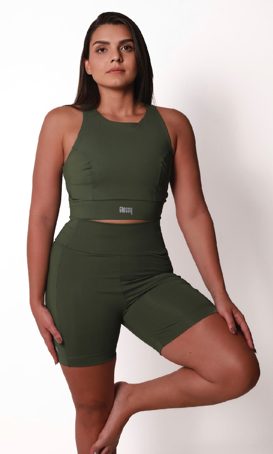 Shorts Race Glossy Croco