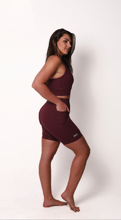Shorts Race Glossy Barolo