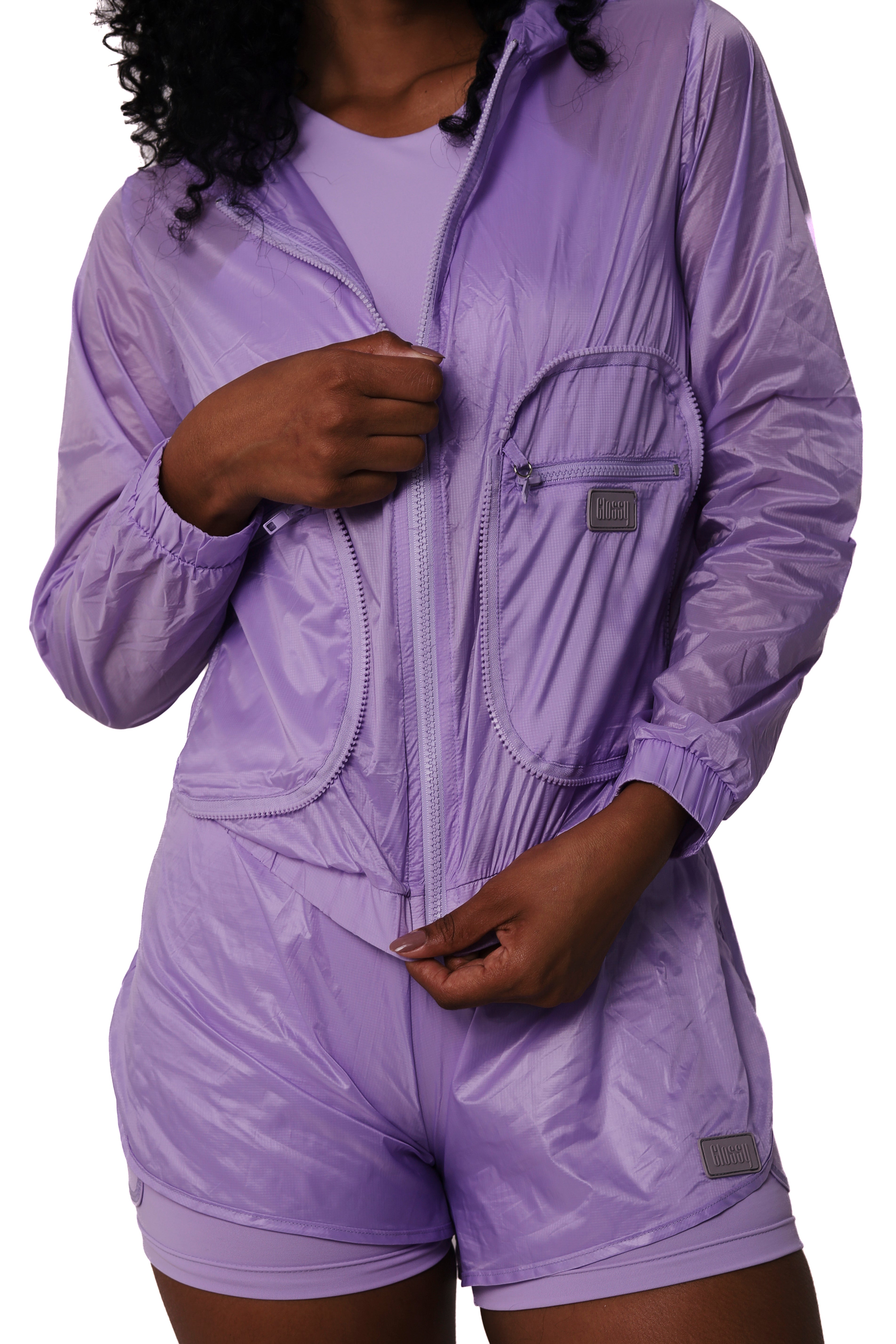 Windbreaker Corta Vento Pocket Lilac