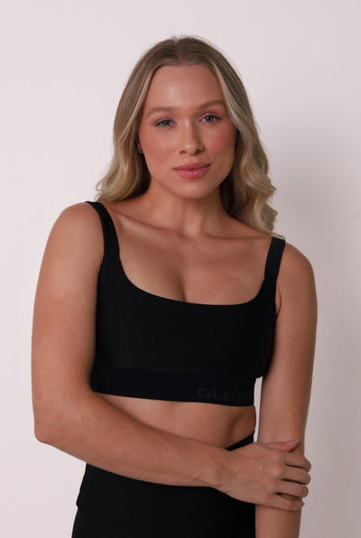 Top Glossy Preto/Preto
