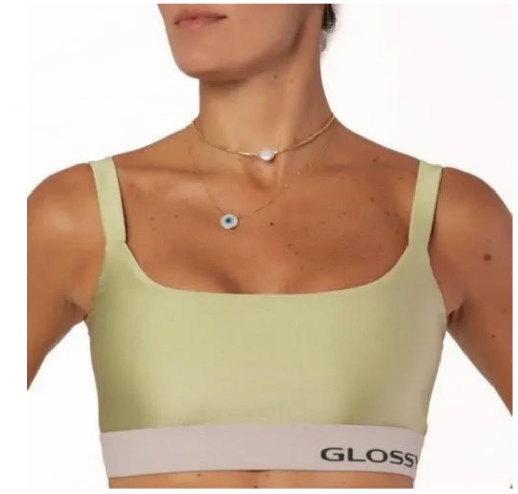 Top Glossy Olive / Gray