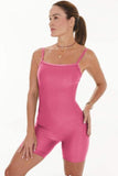 Short Jumpsuit Glossy Goiaba