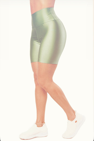 Shorts Glossy Oliva