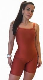 Short Jumpsuit Glossy Liquor
