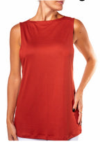 Oversized Tank Top Glossy - Liquor