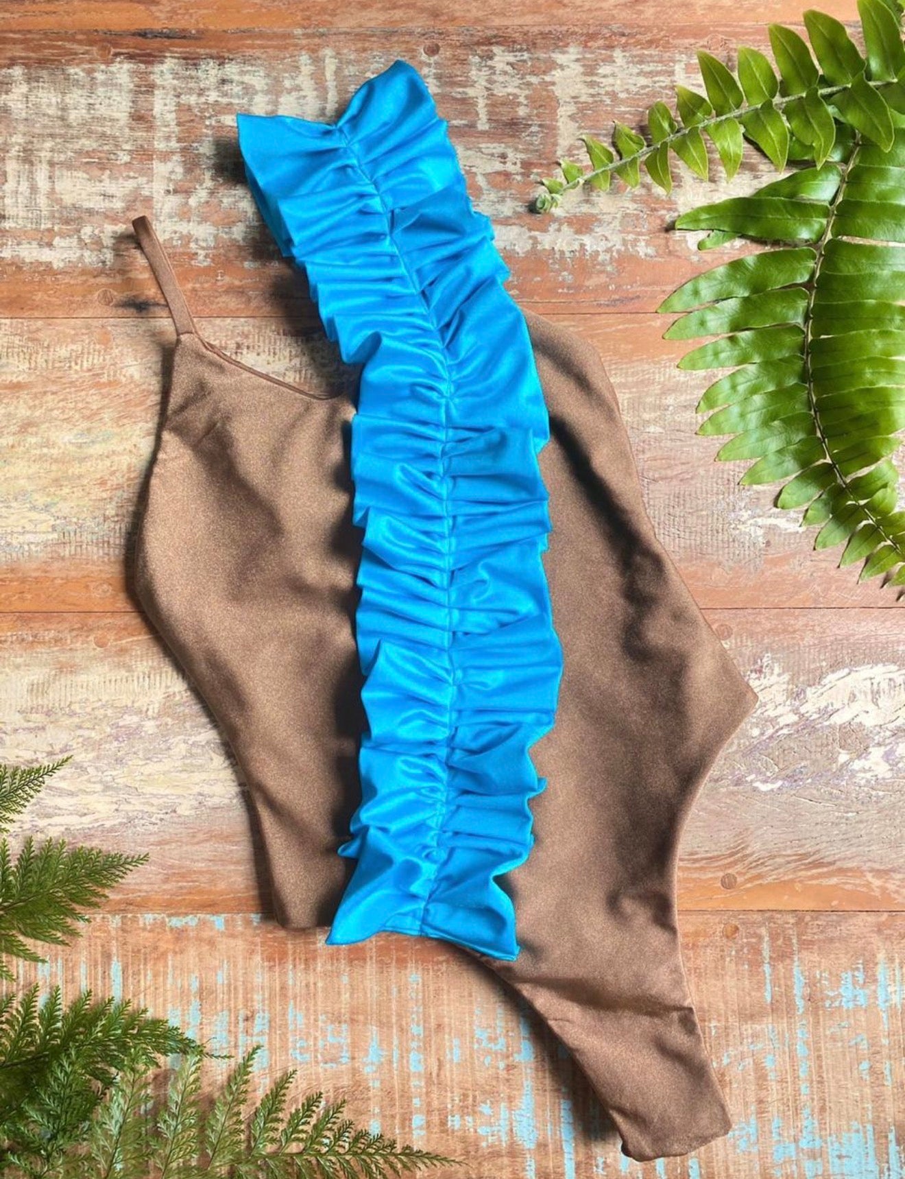 Swimsuit Blue Belt