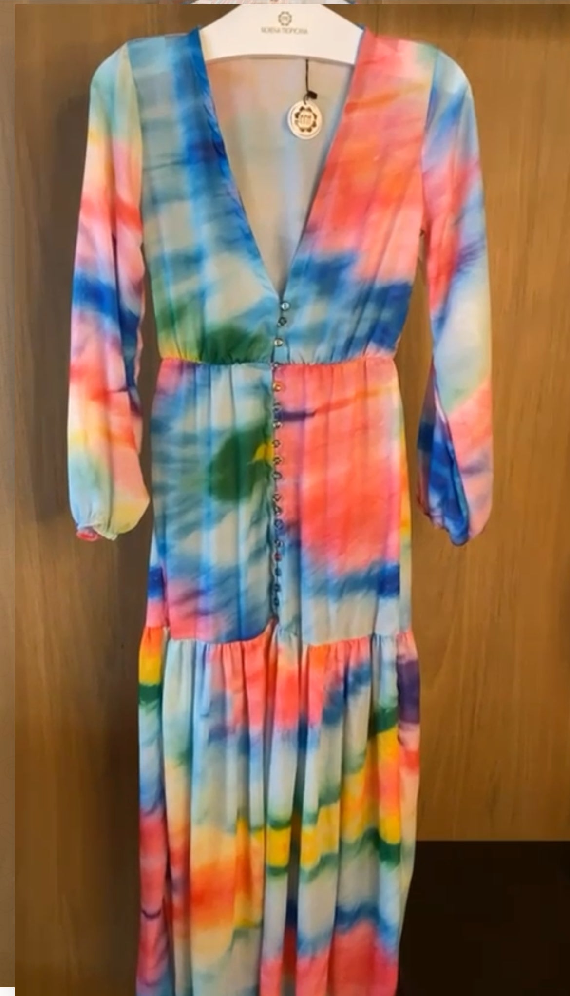 tie dye beach cover up dress Seafoam Teal Tie Dye Kaftan Maxi Dress | Resort Wear Beach Cover Up