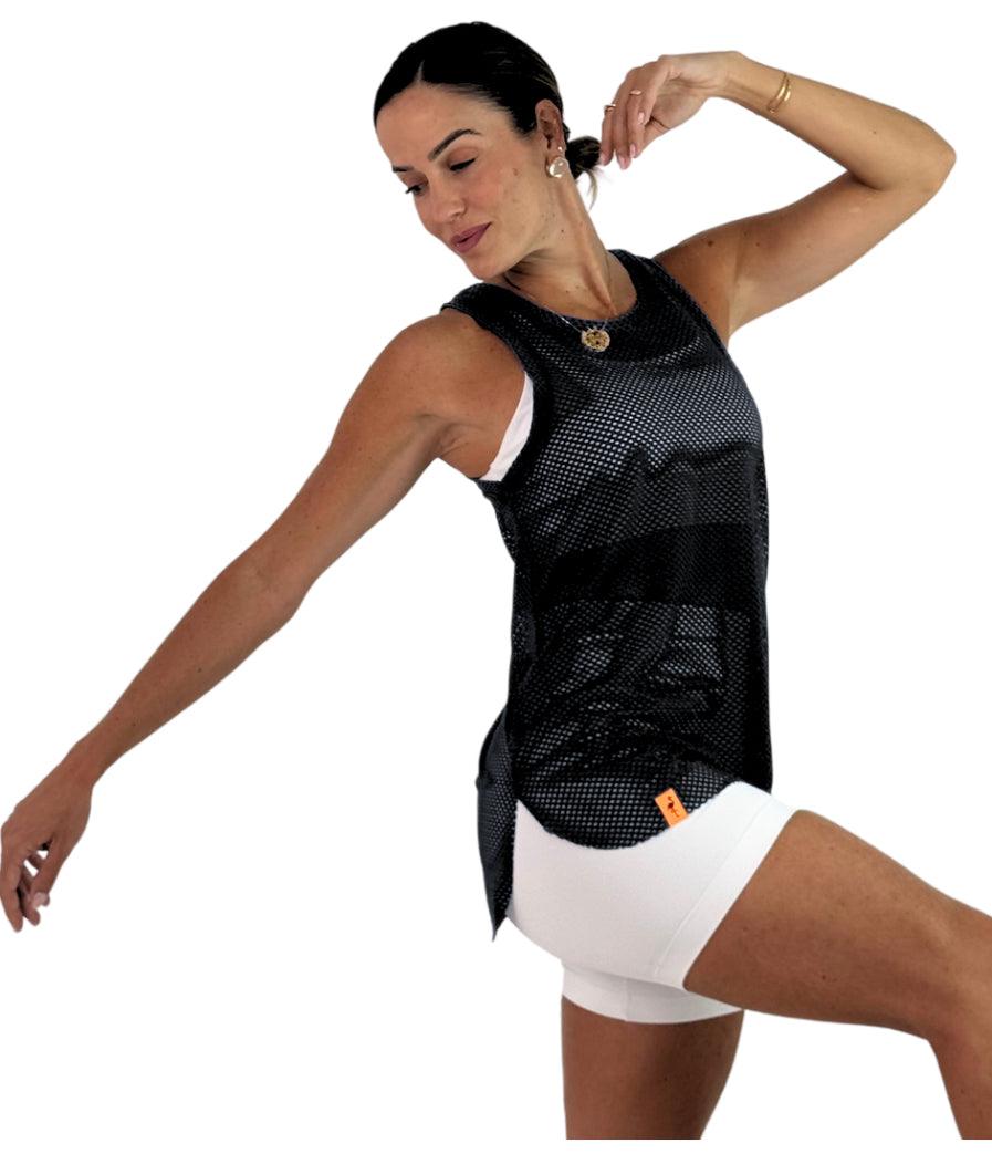 Tank Top Regata Tela Preto - LubyLu