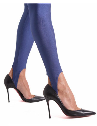 Legging Glossy Fuso Blue Jeans - LubyLu