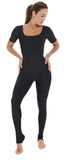 Long Jumpsuit Glossy Preto