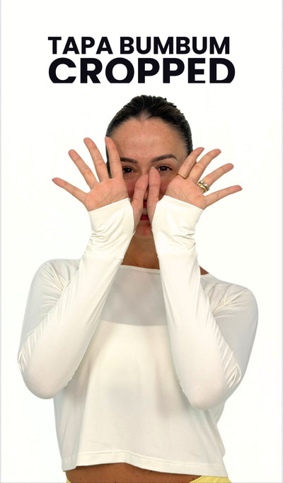 Cropped and Skirt to Cover the Buttocks, all two in one - Off White