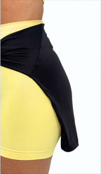 2-in-1 Wrap Crop - Black