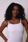 Short Jumpsuit Glossy White