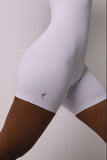 Short Jumpsuit Glossy White