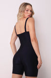 Short Jumpsuit Glossy Blue Power