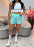 Short Pocket Glossy Aqua Marine