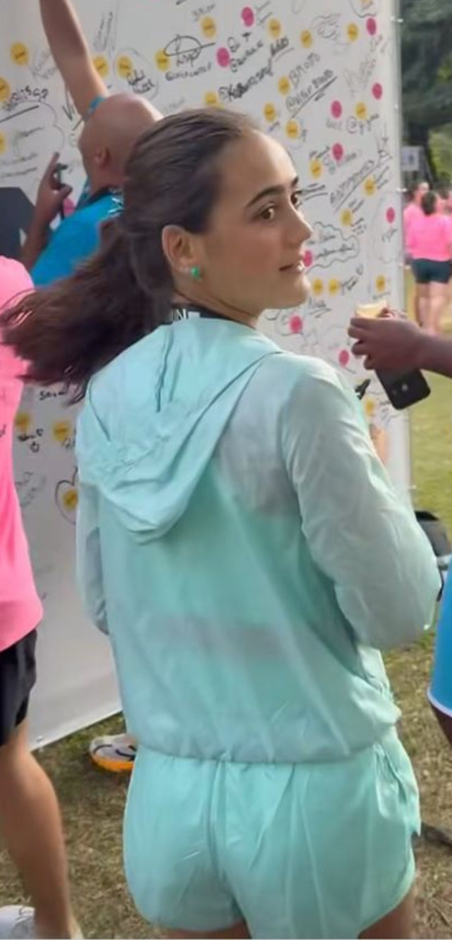 Windbreaker Corta Vento Pocket Aqua Marine