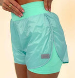 Short Pocket Glossy Aqua Marine