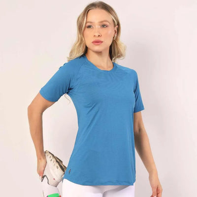 T-Shirt Glossy Raglan Blue Jeans