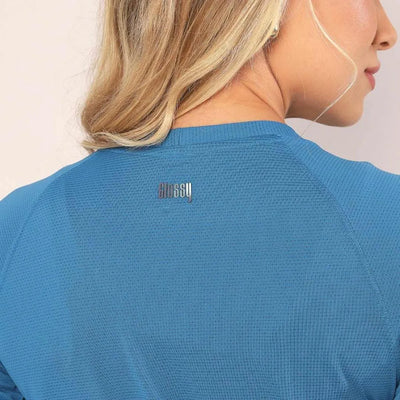T-Shirt Glossy Raglan Blue Jeans