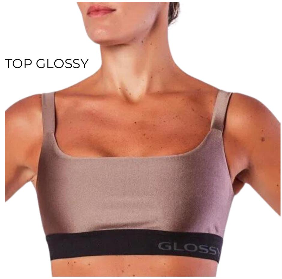 Top Glossy Castanho - LubyLu