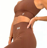 Shorts Seamless Glossy Coffee