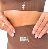 Shorts Seamless Glossy Coffee