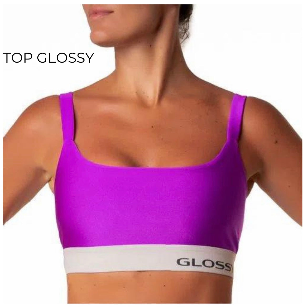 Top Glossy Fuchsia / Gray