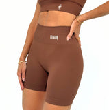 Shorts Seamless Glossy Coffee