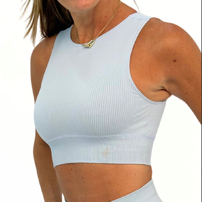 Top Seamless Glossy Baby Blue
