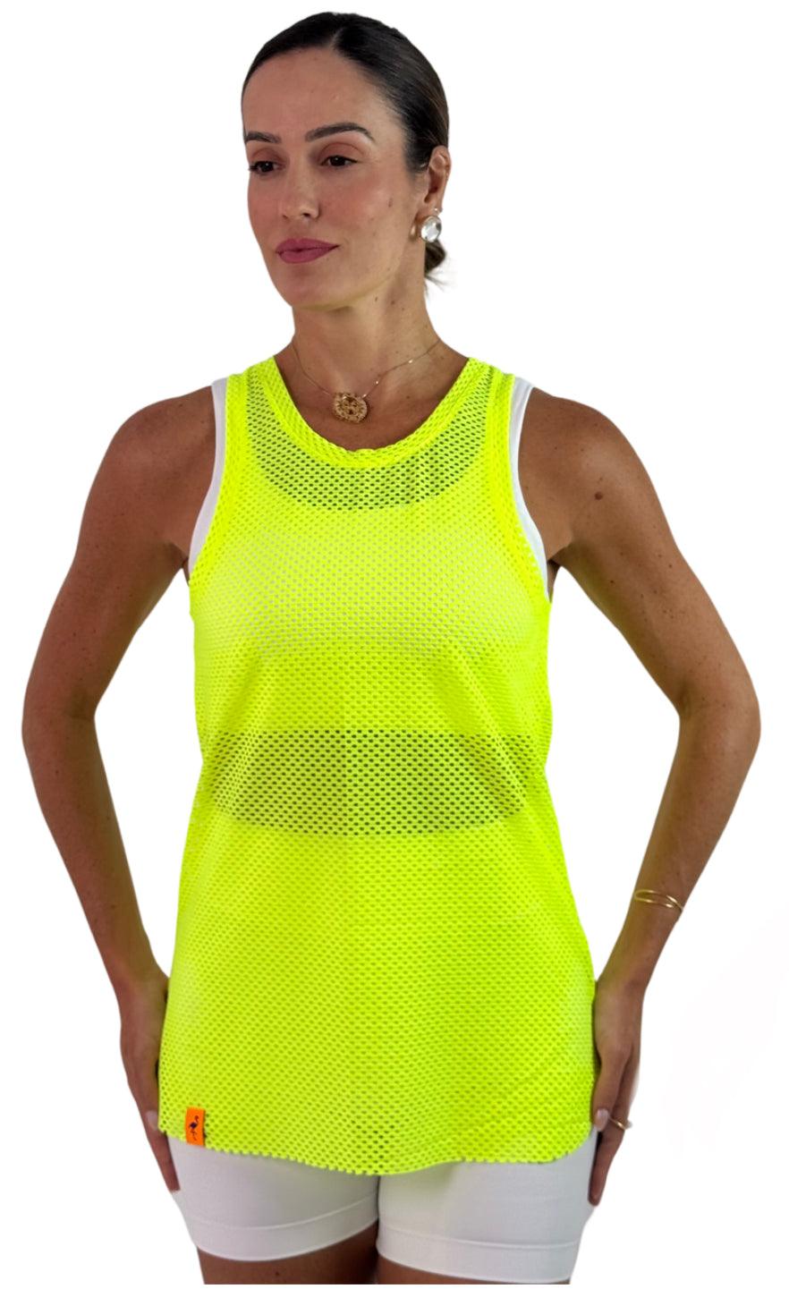 Tank Top Regata Tela Lima Neon - LubyLu