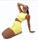 Shorts Seamless Glossy Yellow Butter