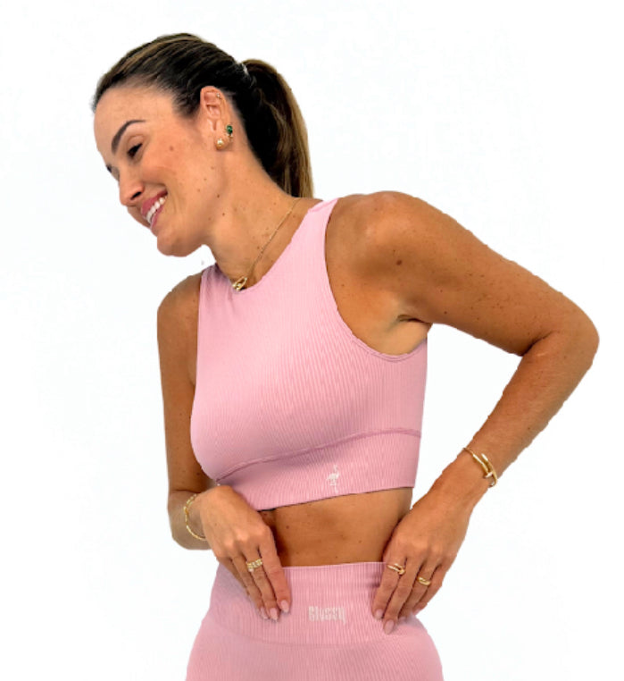 Top Seamless Glossy Quartzo