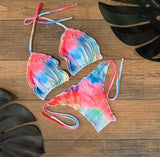 Geometric Tie Dye Bikini