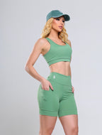 Leme Shorts Set Bossa - Spinach