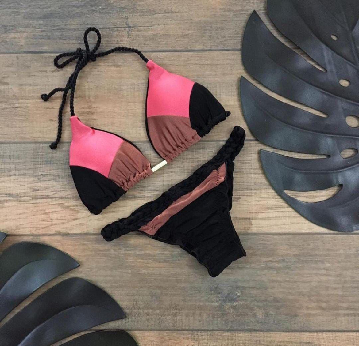 Geometric Bikini - Black